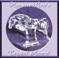 Pleasure Gait Farms Crystal Award