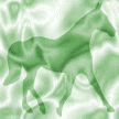 green satin horse