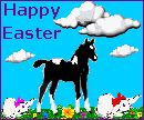 Easter bunny & spotted foal
