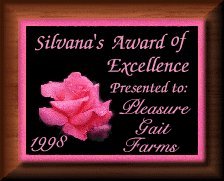 Silvana's Award Of Excellence