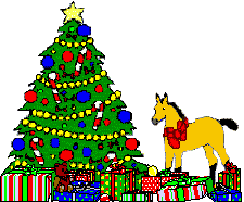 Xmas Tree, Buckskin Foal & Presents